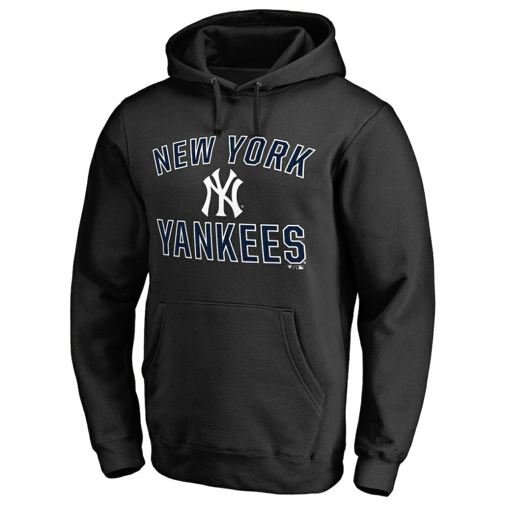 New York Yankees Team Victory Arch Pullover Hoodie - Black Hoodies