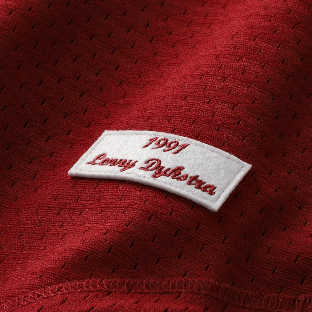 Lenny Dykstra Philadelphia Phillies Mitchell & Ness Youth Cooperstown Collection Mesh Batting Practice Jersey - Burgundy Jerseys