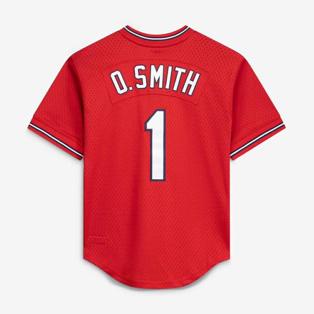 Ozzie Smith St. Louis Cardinals Mitchell & Ness Youth Cooperstown Collection Mesh Batting Practice Jersey - Navy Jerseys