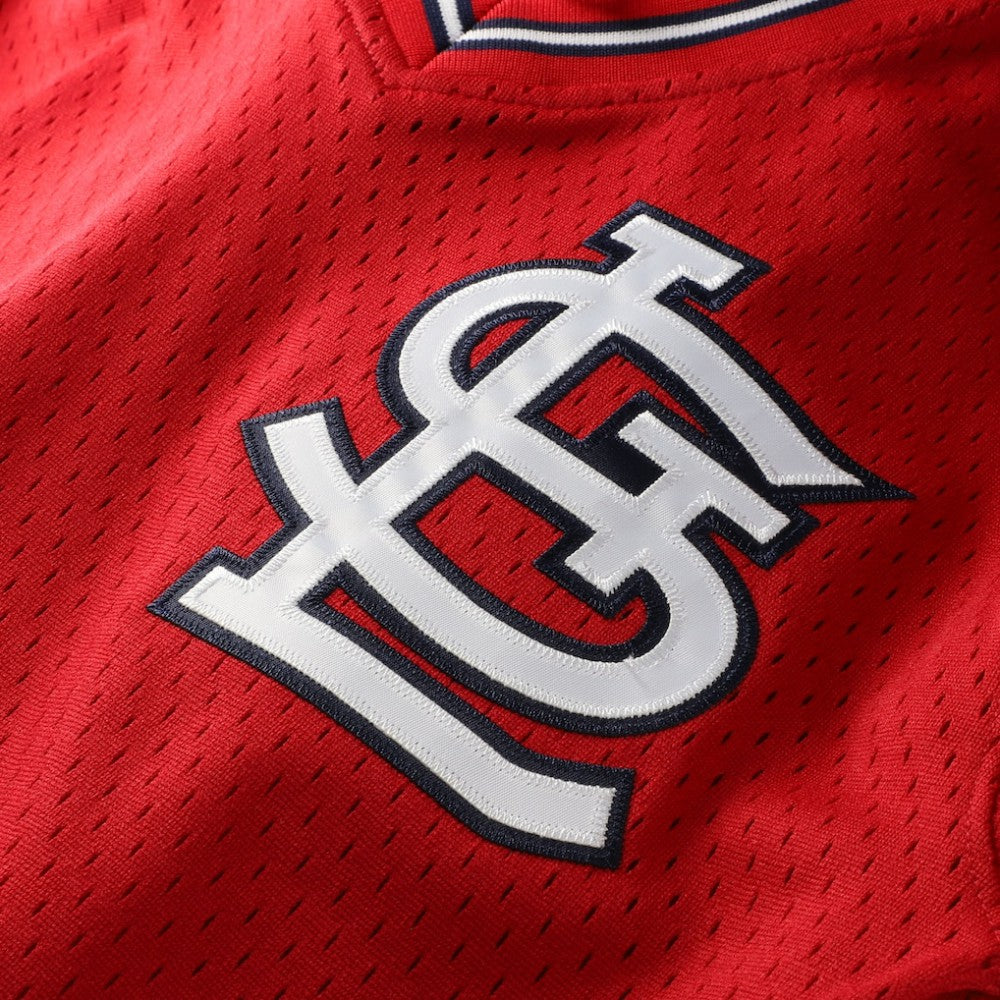 Ozzie Smith St. Louis Cardinals Mitchell & Ness Youth Cooperstown Collection Mesh Batting Practice Jersey - Navy Jerseys