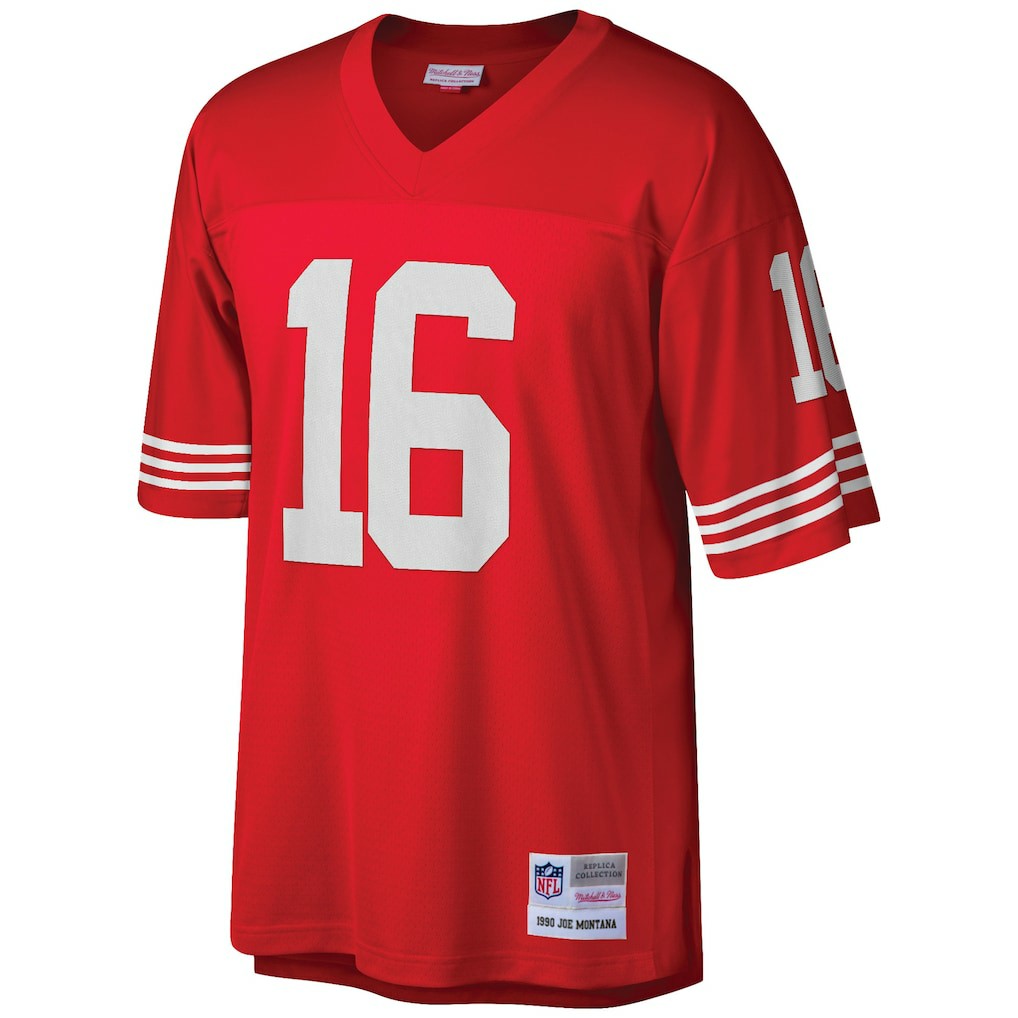 Joe Montana San Francisco 49ers Big & Tall 1990 Retired Player Replica Jersey Scarlet