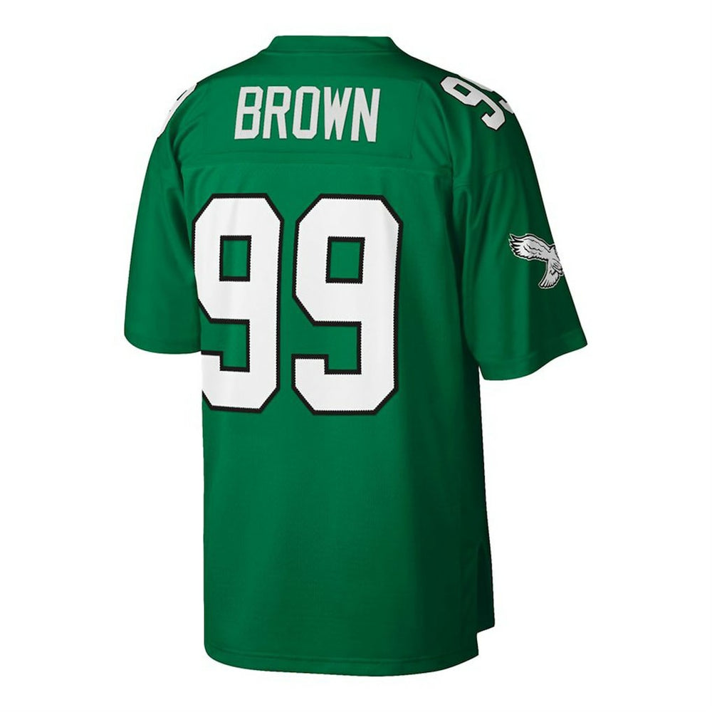 Jerome Brown Philadelphia Eagles Big & Tall 1990 Retired Player Replica Jersey Kelly Green