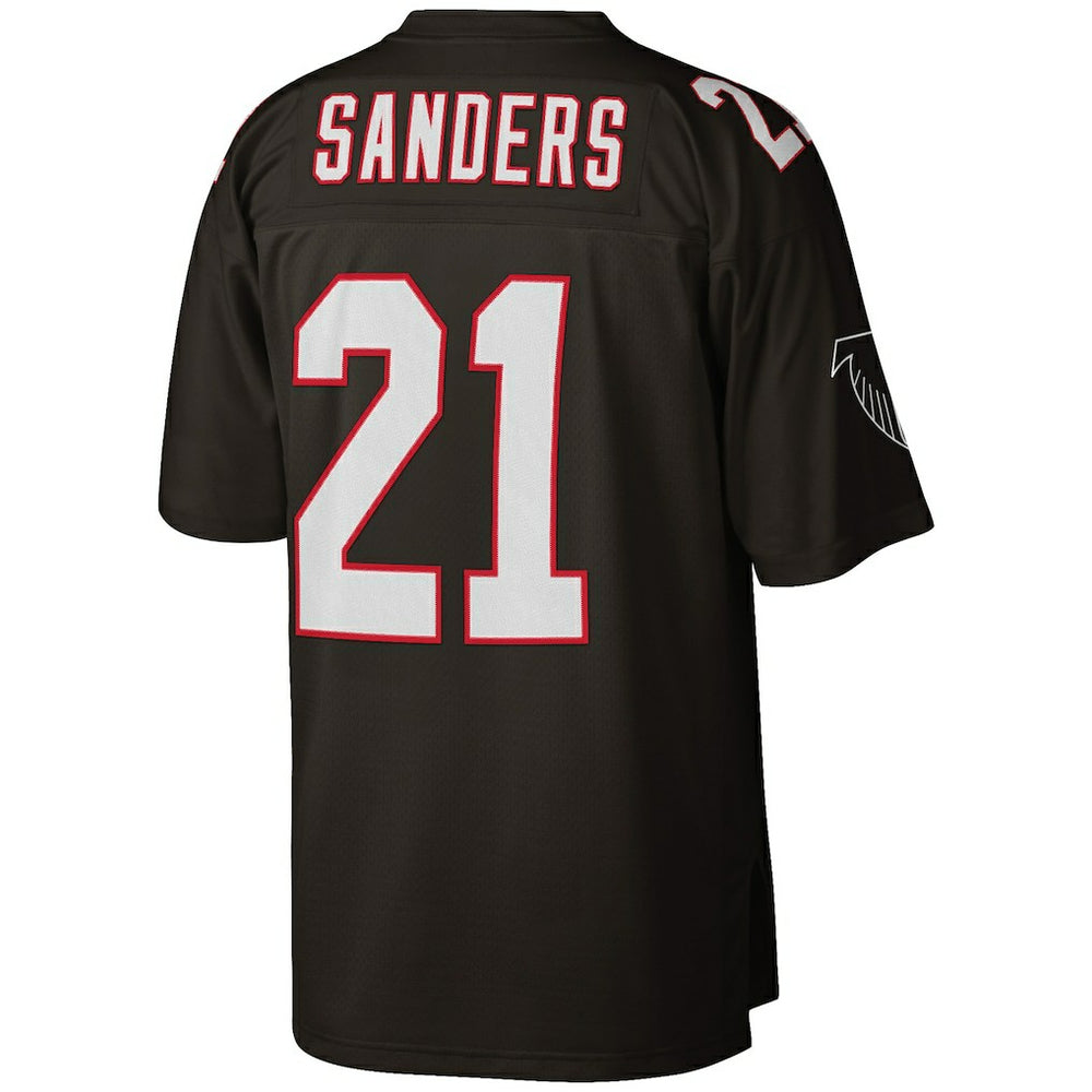Deion Sanders Atlanta Falcons Big & Tall 1992 Retired Player Replica Jersey Black
