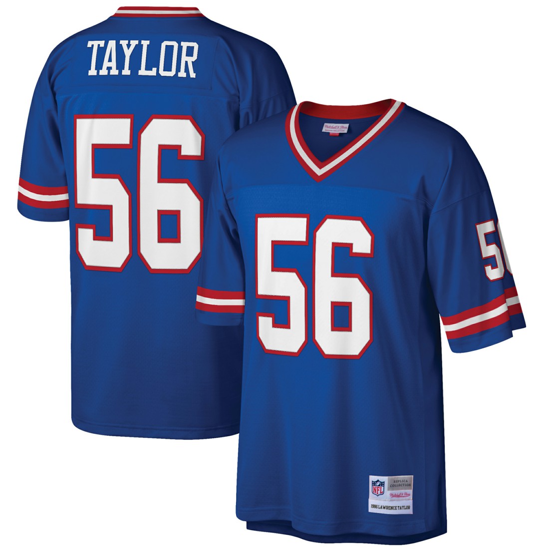Lawrence Taylor New York Giants Big & Tall 1986 Retired Player Replica Jersey Royal