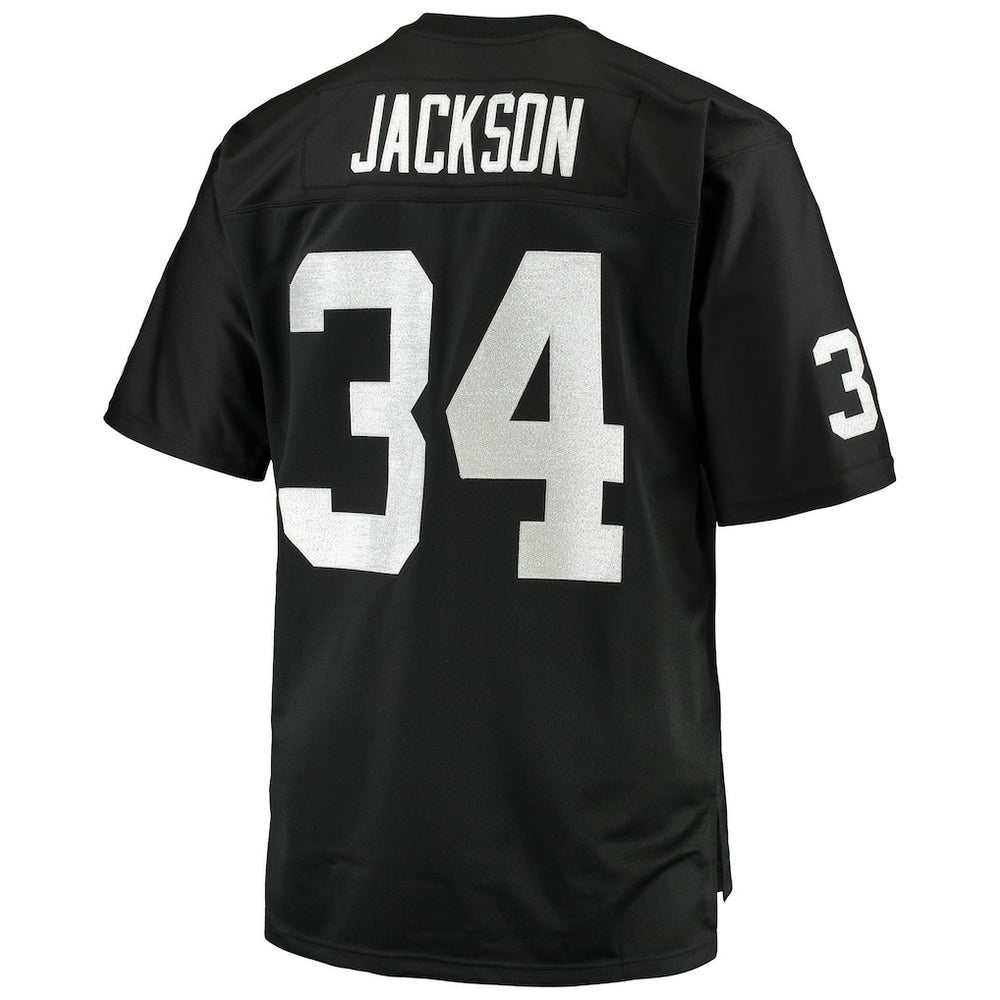 Bo Jackson Las Vegas Raiders Big & Tall 1988 Retired Player Replica Jersey Black