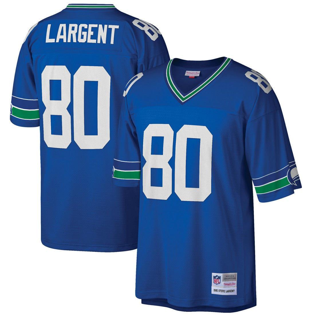 Steve Largent Seattle Seahawks Big & Tall 1985 Retired Player Replica Jersey Royal