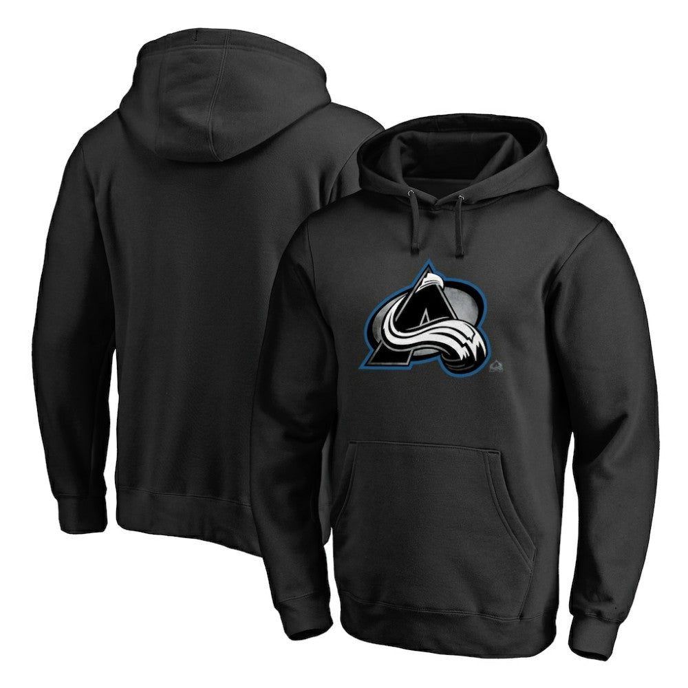 NHL Colorado Avalanche Core Smoke Pullover Hoodie - Black