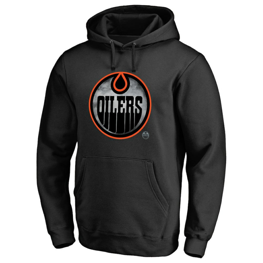 NHL Edmonton Oilers Core Smoke Pullover Hoodie - Black