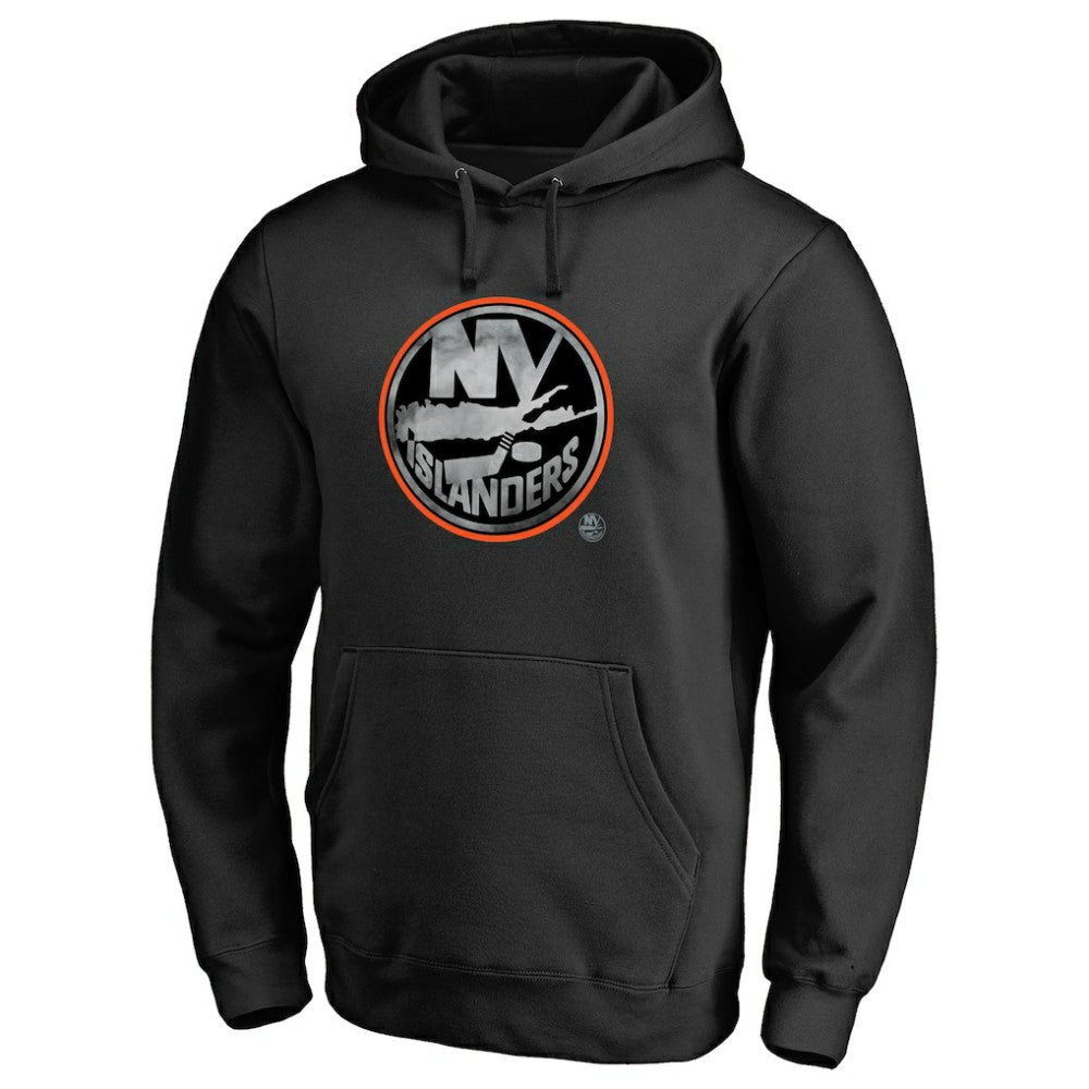 NHL New York Islanders Core Smoke Pullover Hoodie - Black