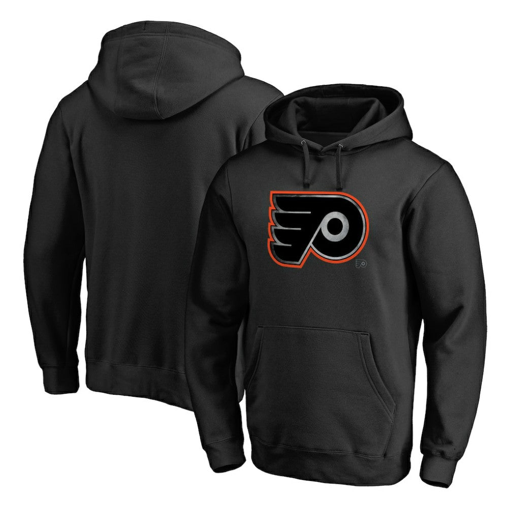 NHL Philadelphia Flyers Core Smoke Pullover Hoodie - Black