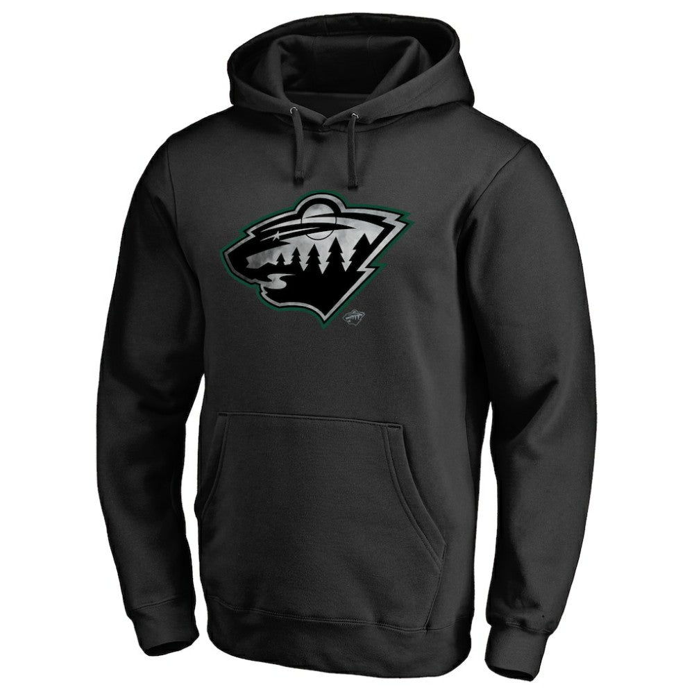NHL Minnesota Wild Core Smoke Pullover Hoodie - Black