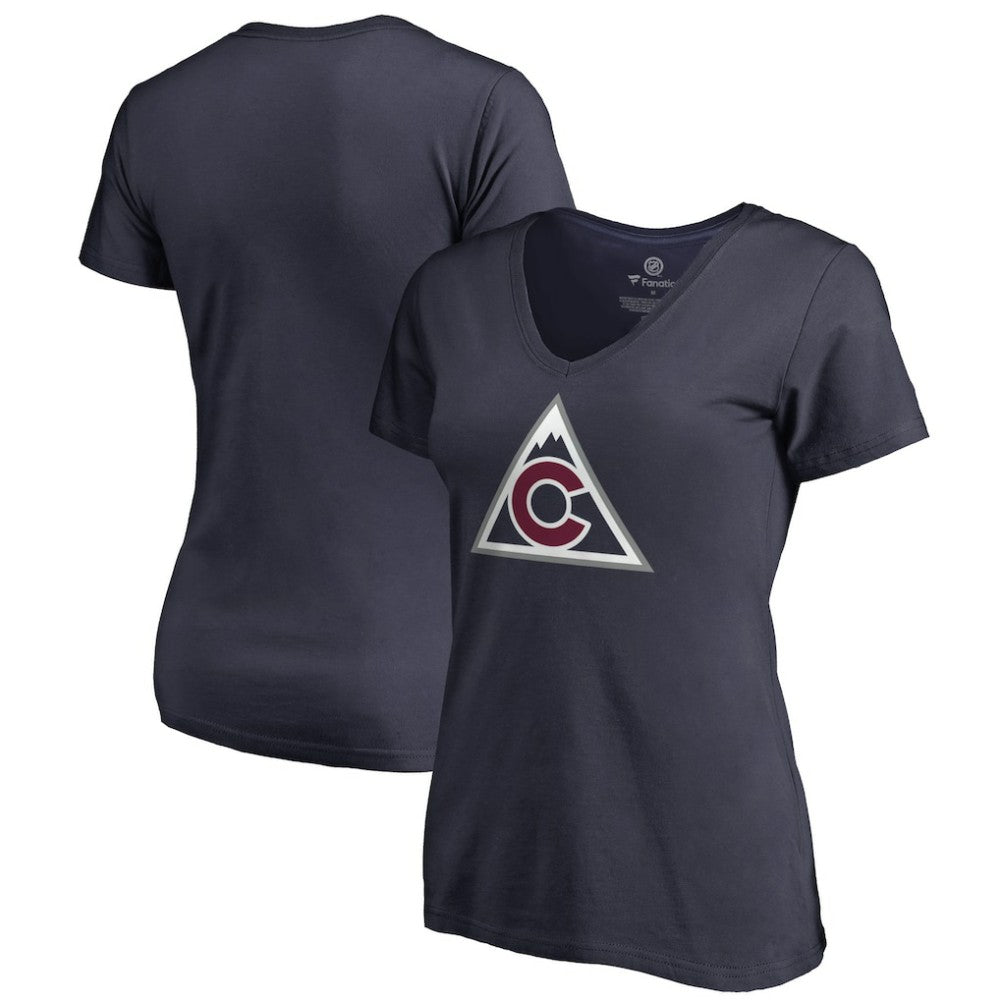 NHL Colorado Avalanche Women's Team Alternate V-Neck T-Shirt - Navy