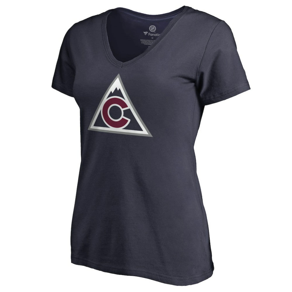 NHL Colorado Avalanche Women's Team Alternate V-Neck T-Shirt - Navy
