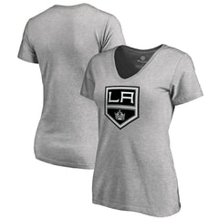 NHL Los Angeles Kings Women's Team Alternate V-Neck T-Shirt - Heather Gray