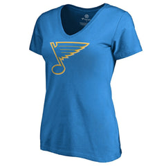 NHL St. Louis Blues Women's Team Alternate V-Neck T-Shirt - Blue