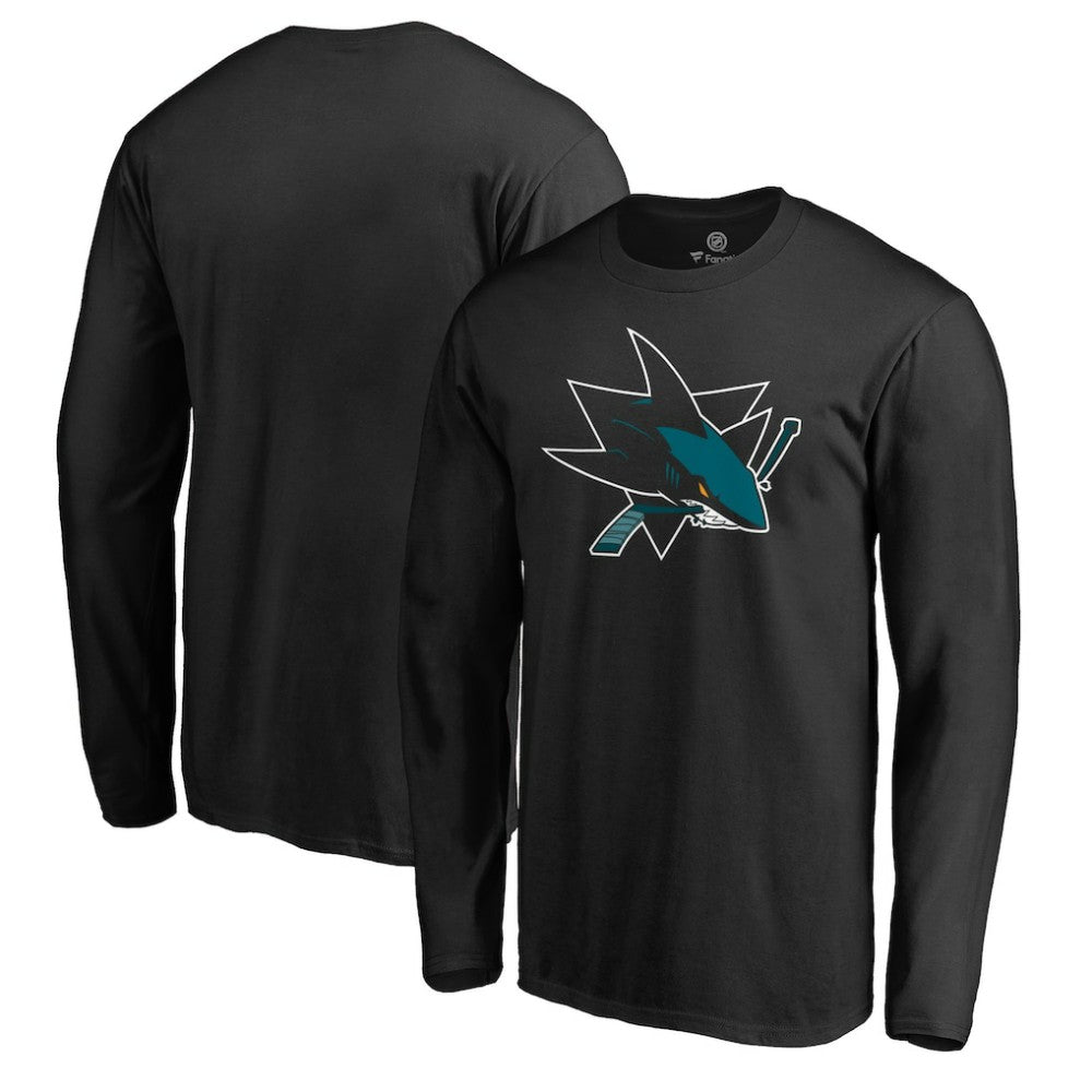 NHL San Jose Sharks Team Alternate Long Sleeve T-Shirt - Black