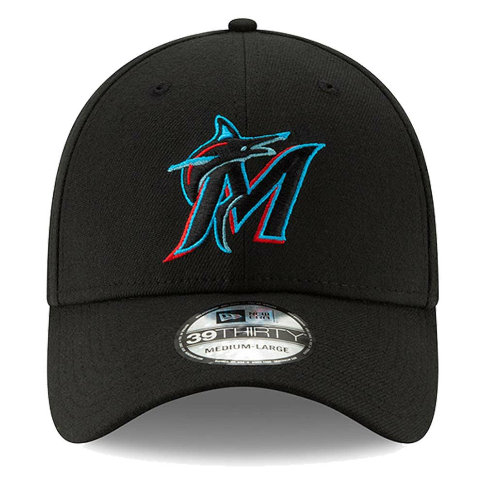 Miami Marlins New Era 2019 Team Classic 39THIRTY Flex Hat - Black Hats