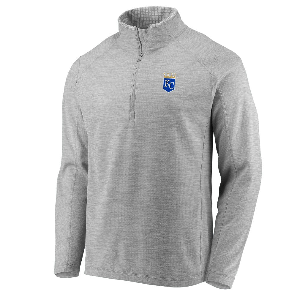 Kansas City Royals Vineyard Vines Performance Sankaty Half-Zip Pullover Top - Heather Gray Pullover