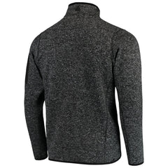 Atlanta Falcons Antigua Fortune Quarter-Zip Pullover Jacket Heather Black