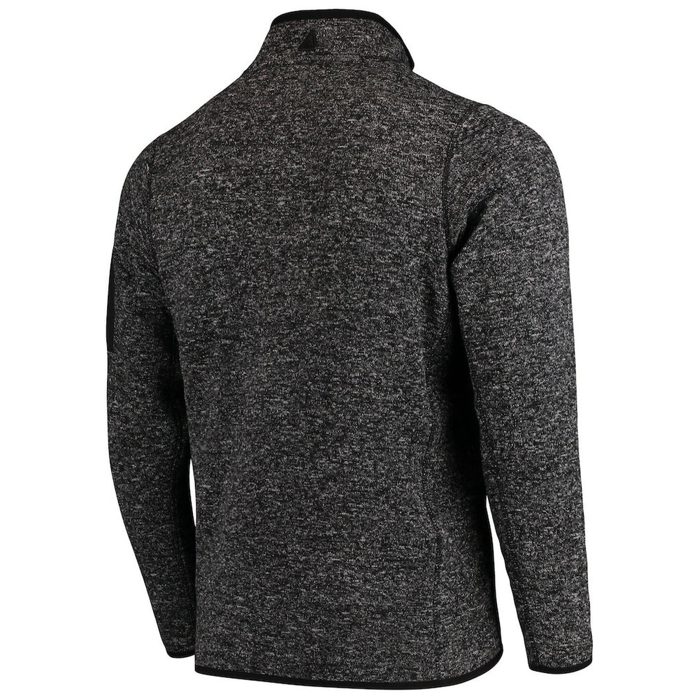 Buffalo Bills Antigua Fortune Quarter-Zip Pullover Jacket Heathered Black