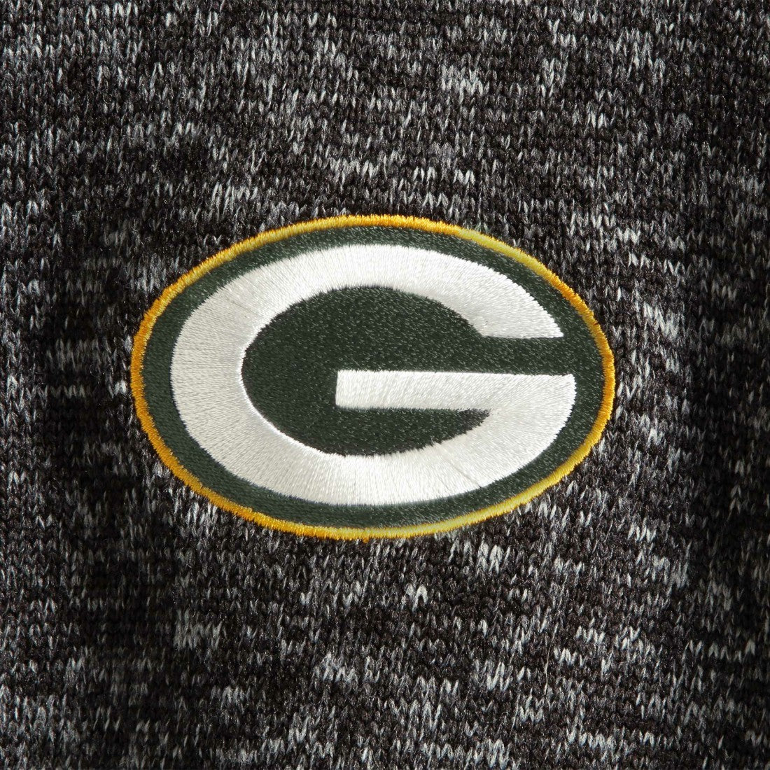 Green Bay Packers Antigua Fortune Quarter-Zip Pullover Jacket Heather Black
