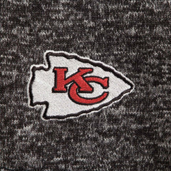 Kansas City Chiefs Antigua Fortune Quarter-Zip Pullover Jacket Heather Black