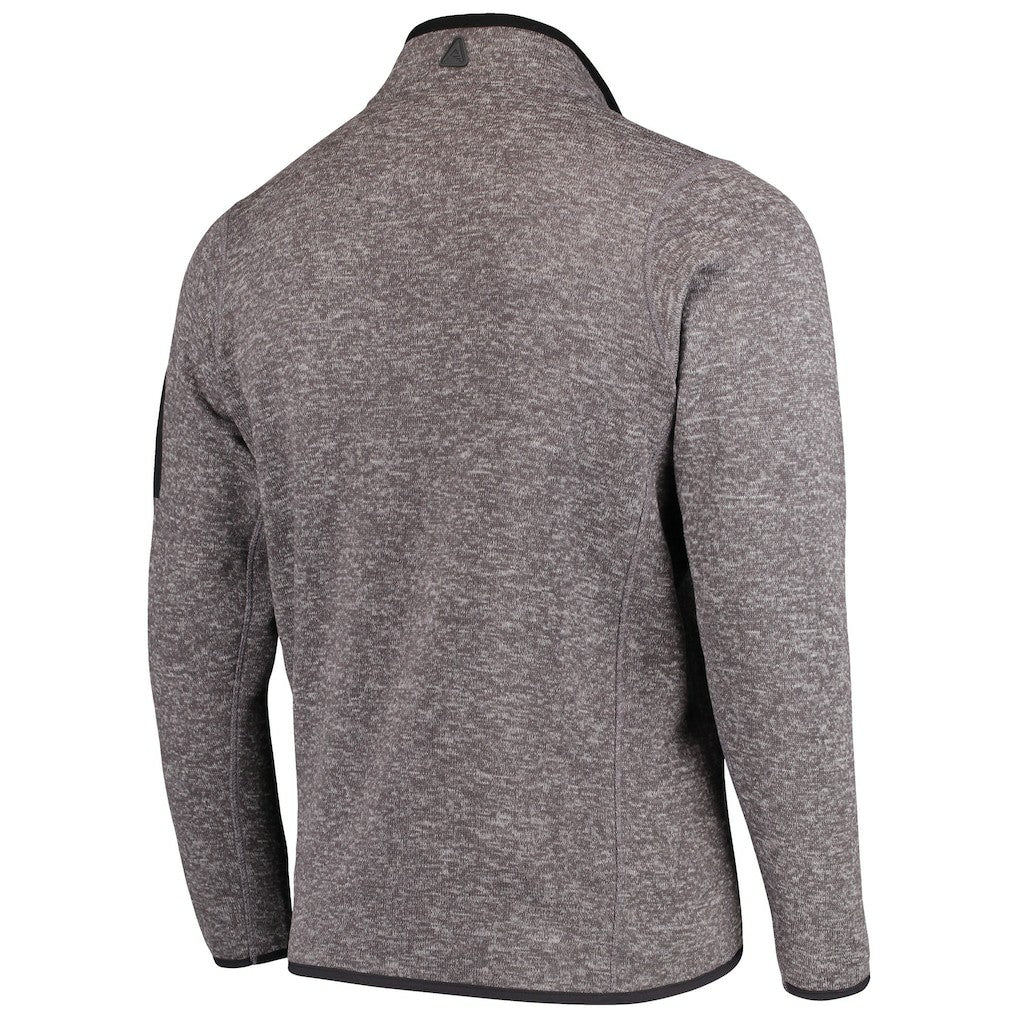 Philadelphia Eagles Antigua Fortune Quarter-Zip Pullover Jacket Charcoal