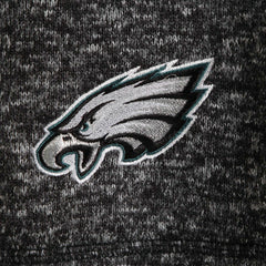 Philadelphia Eagles Antigua Fortune Quarter-Zip Pullover Jacket Heather Black
