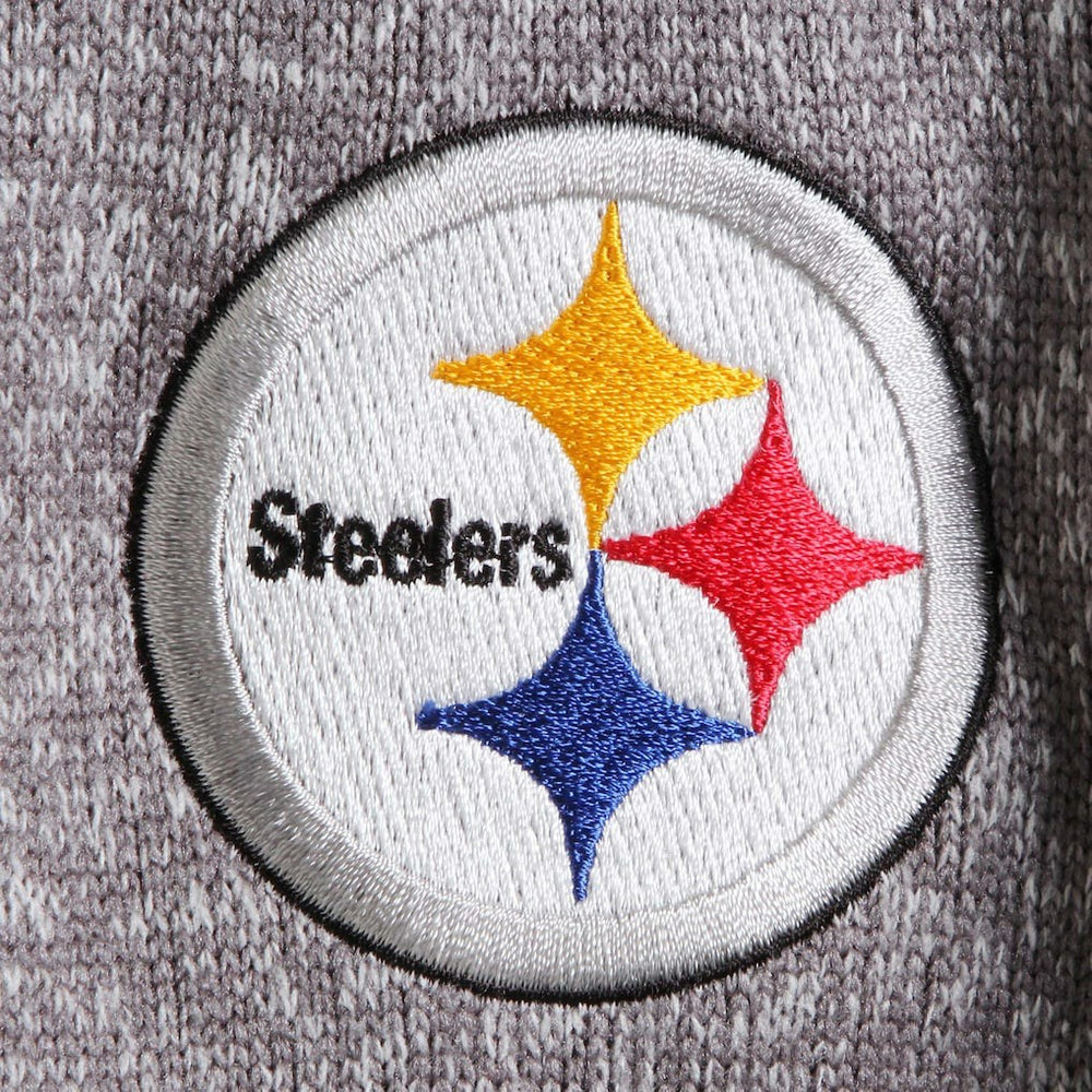 Pittsburgh Steelers Antigua Fortune Quarter-Zip Pullover Jacket Charcoal