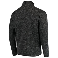 Pittsburgh Steelers Antigua Fortune Quarter-Zip Pullover Jacket Heather Black