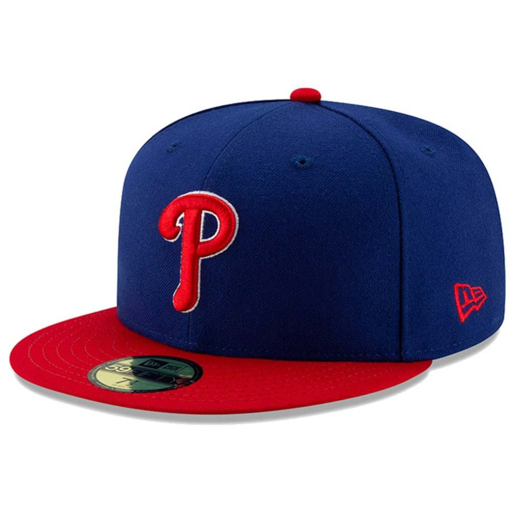 Philadelphia Phillies New Era Alternate Authentic Collection On-Field 59FIFTY Fitted Hat - Royal/Red Hats