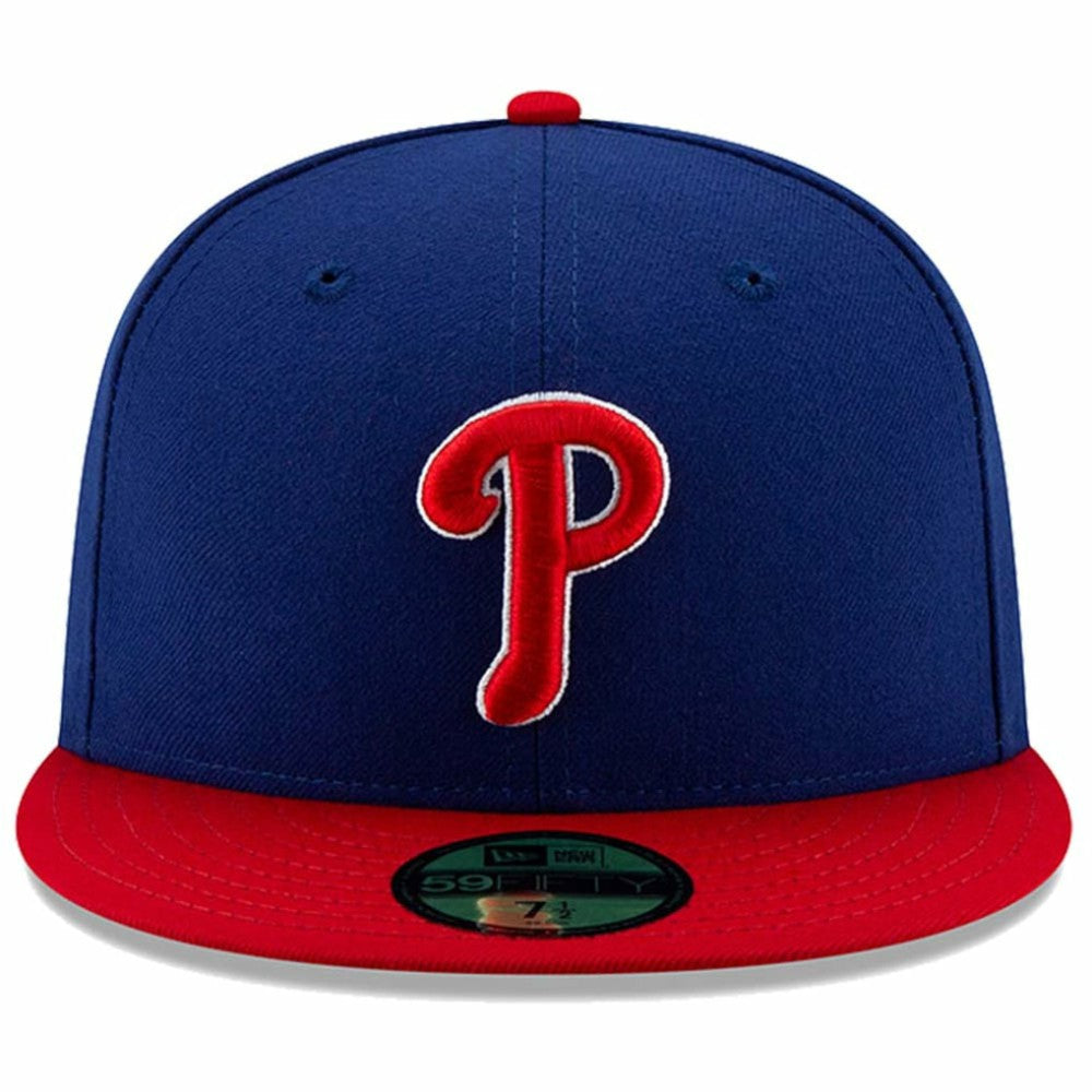 Philadelphia Phillies New Era Alternate Authentic Collection On-Field 59FIFTY Fitted Hat - Royal/Red Hats