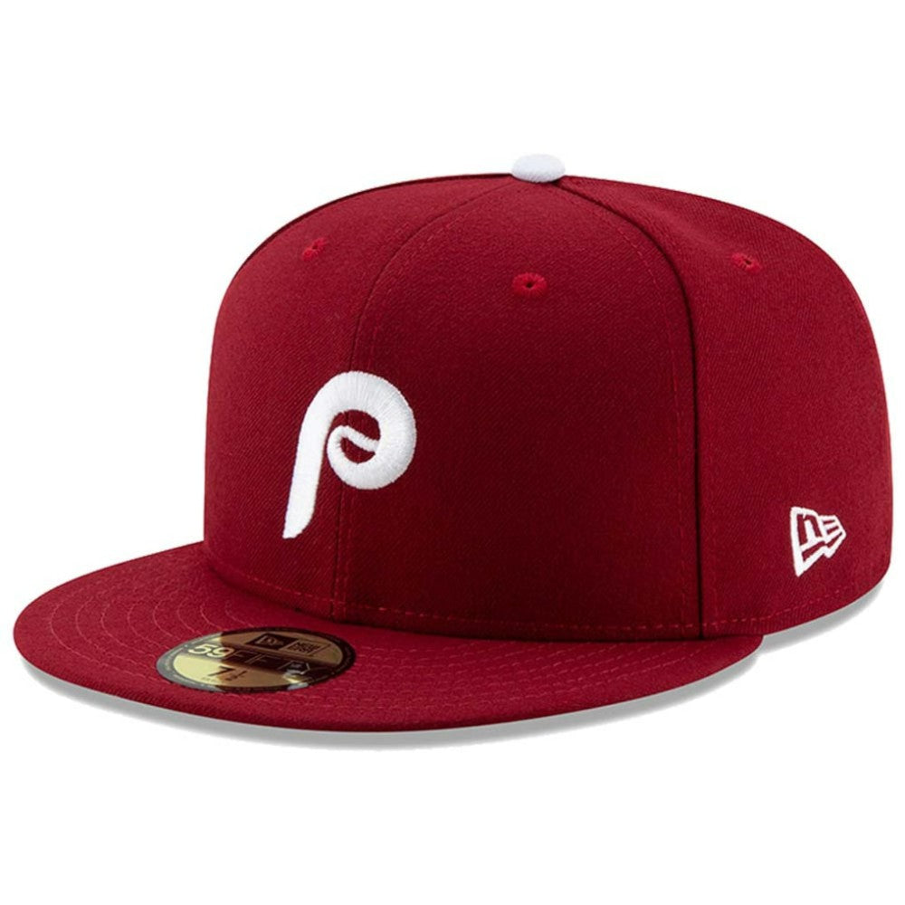Philadelphia Phillies New Era Alternate 2 Authentic Collection On-Field 59FIFTY Fitted Hat - Maroon Hats