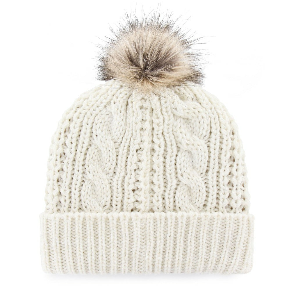 San Francisco 49ers '47 Women's Meeko Cuffed Knit Hat With Pom White
