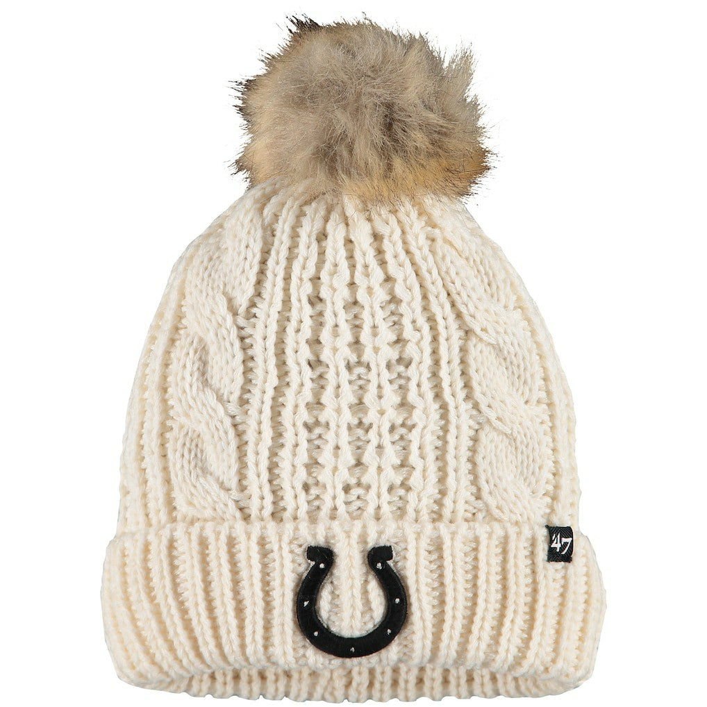 Indianapolis Colts '47 Women's Meeko Cuffed Knit Hat Cream