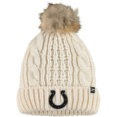 Indianapolis Colts '47 Women's Meeko Cuffed Knit Hat Cream
