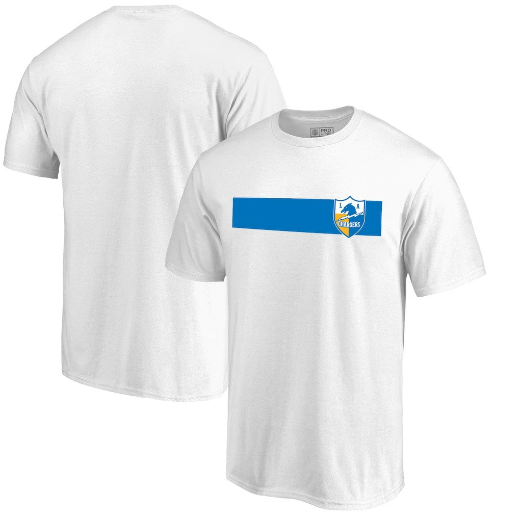 Los Angeles Chargers Vintage Rugby Stripe T-Shirt White