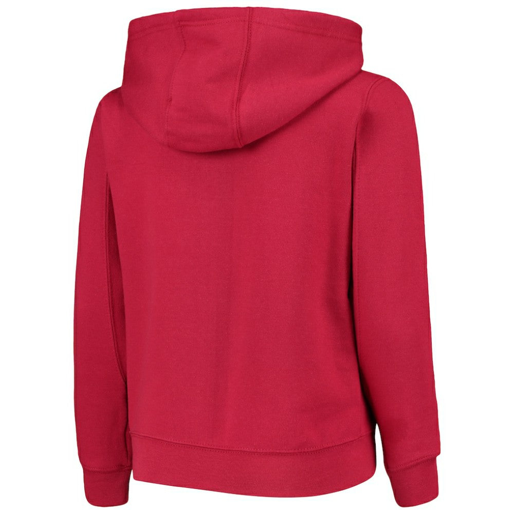 Washington Nationals Youth Team Color Wordmark Full-Zip Hoodie - Red Hoodies
