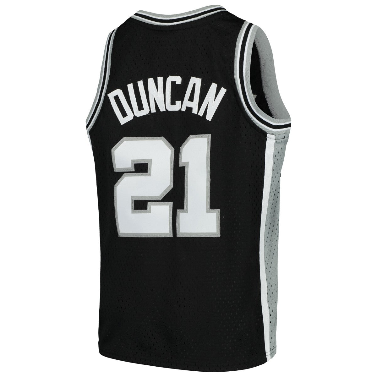 Tim Duncan San Antonio Spurs Youth Swingman Throwback Jersey Black