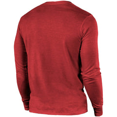 Arizona Cardinals Majestic Threads Lockup Tri-Blend Long Sleeve T-Shirt Cardinal