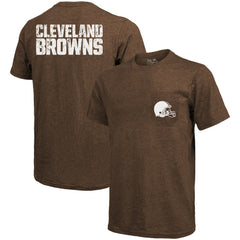 Cleveland Browns Majestic Threads Tri-Blend Pocket T-Shirt Brown