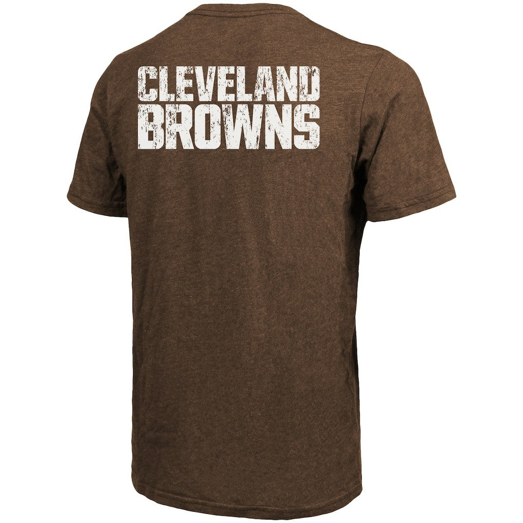 Cleveland Browns Majestic Threads Tri-Blend Pocket T-Shirt Brown