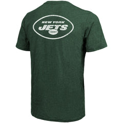 New York Jets Majestic Threads Tri-Blend Pocket T-Shirt Heathered Green