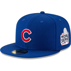 Chicago Cubs New Era 2016 World Series Wool 59FIFTY Fitted Hat - Royal Hats