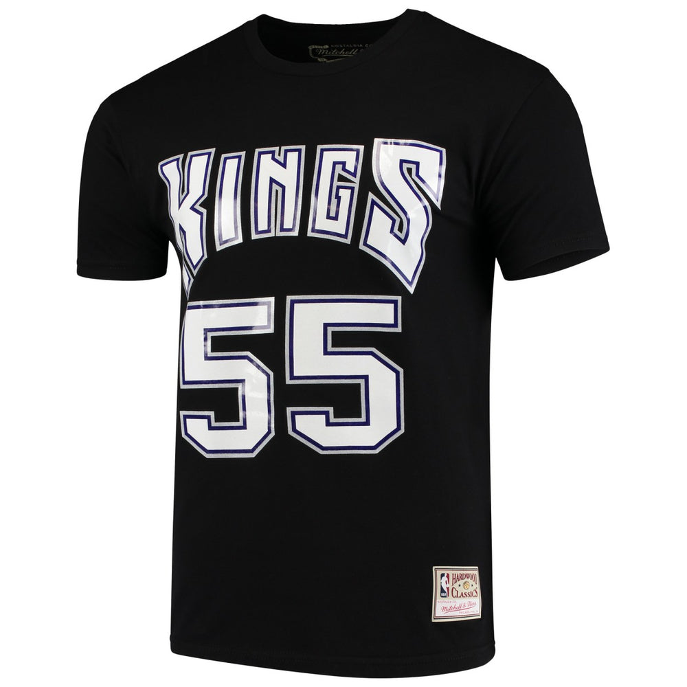 Jason Williams Sacramento Kings Hardwood Classics Team Name & Number T-Shirt Black