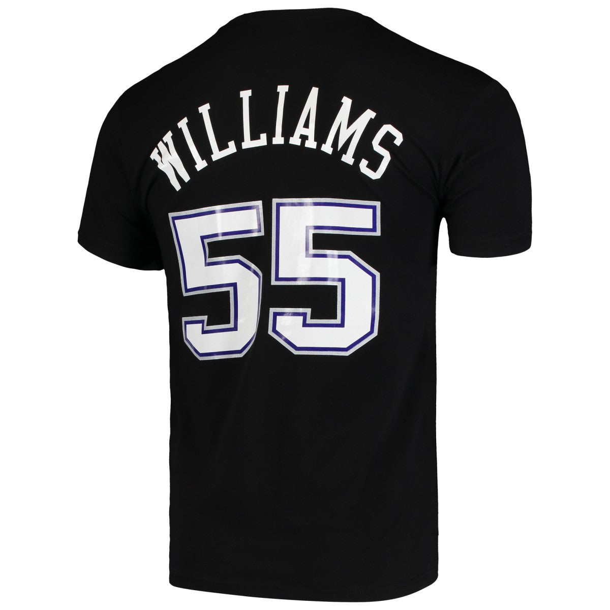 Jason Williams Sacramento Kings Hardwood Classics Team Name & Number T-Shirt Black