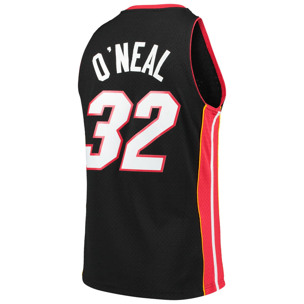 Shaquille O'Neal Miami Heat Hardwood Classics Swingman Jersey Black
