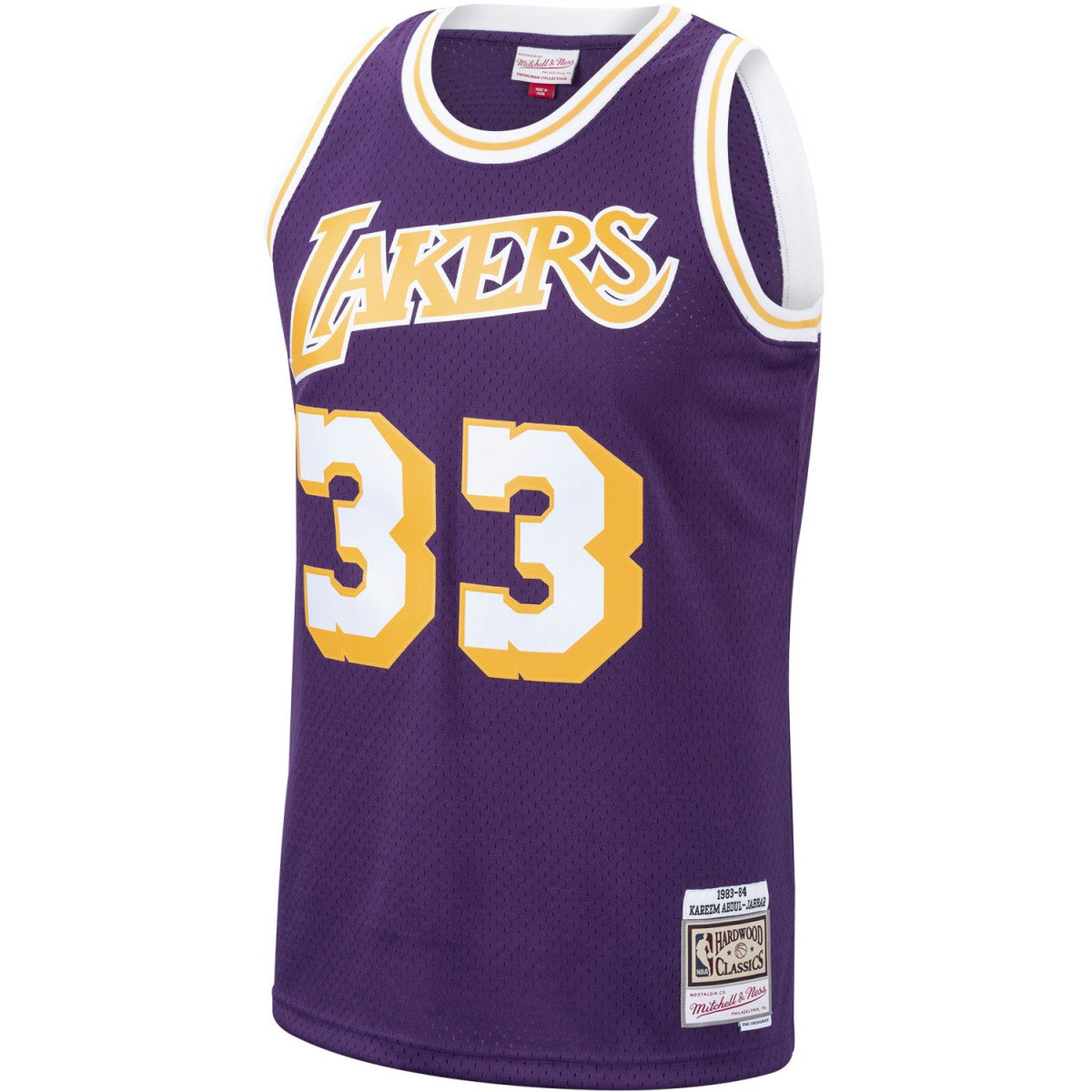 Kareem Abdul-Jabbar Los Angeles Lakers Hardwood Classics Swingman Jersey Purple