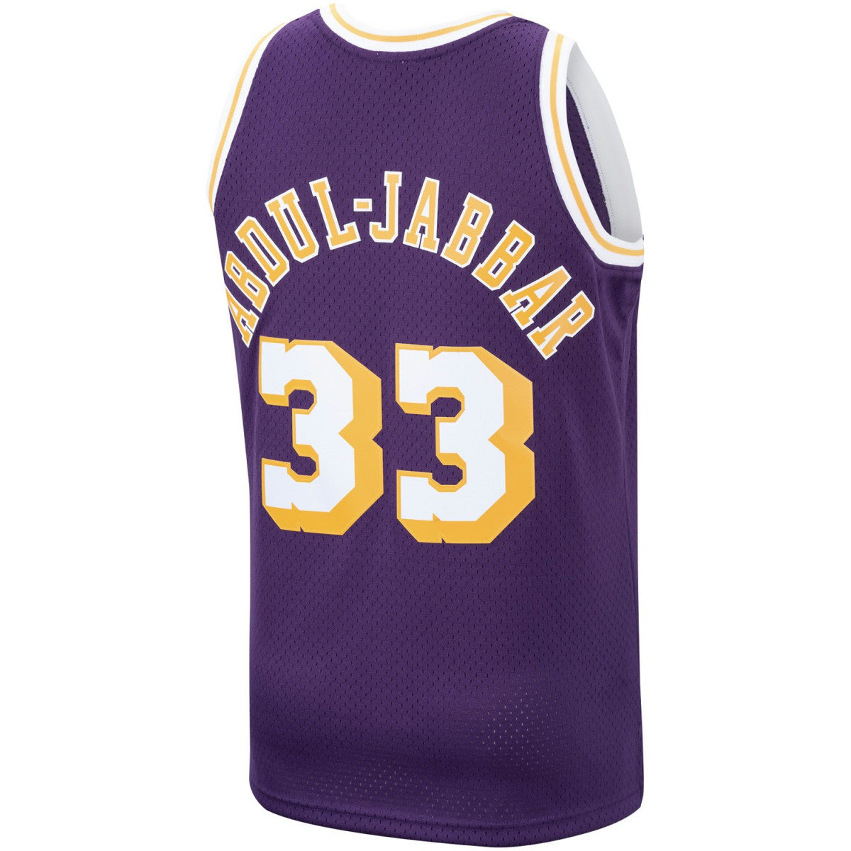 Kareem Abdul-Jabbar Los Angeles Lakers Hardwood Classics Swingman Jersey Purple