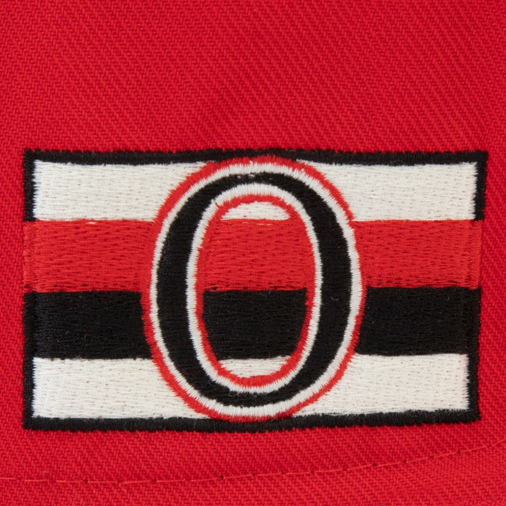 NHL Ottawa Senators Fanatics True Classic Snapback Hat - Cream/Red
